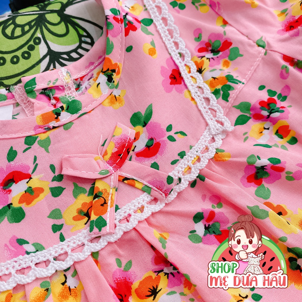 Bộ hè bé gái bộ tole tiểu thư dài tay bé gái 8-32kg shop mẹ dưa hấu