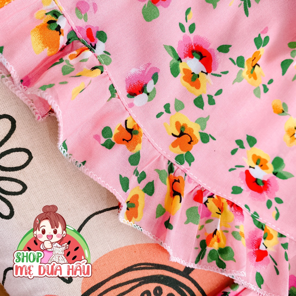 Bộ hè bé gái bộ tole tiểu thư dài tay bé gái 8-32kg shop mẹ dưa hấu