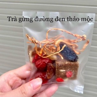 Trà gừng đường đen ( gừng đường đen cam quế, gừng đường đen hoa nhài, gừng đường đen hoa cúc..)