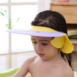 Mũ chắn nước gội đầu có thể điều chỉnh tiện lợi cho người lớn và trẻ em