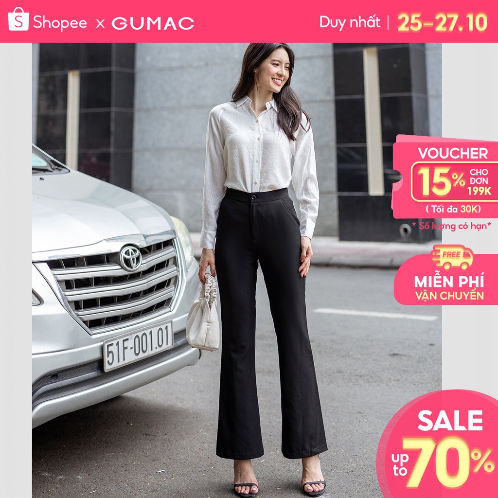 Quần tây ống loe thời trang GUMAC QD06061