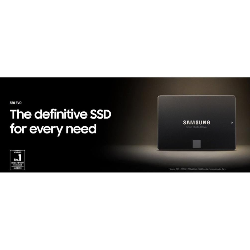 Ổ Cứng gắn trong SSD Samsung 870 EVO 2TB/4TB 2.5 inch sata III Hàng Nhập Khẩu - Bảo hành 60 Tháng
