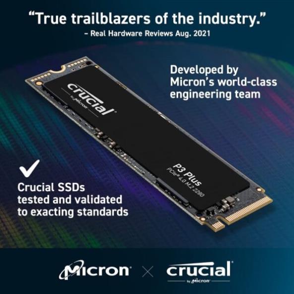 Ổ cứng SSD Crucial P3 Plus M2 PCIe 4.0 3D NAND 500GB / 1TB / 2TB