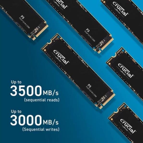 Ổ cứng SSD Crucial P3 500GB / 1TB / 2TB M2 PCIe 3.0 3D NAND Bảo hành 5 năm - Chính Hãng Crucial