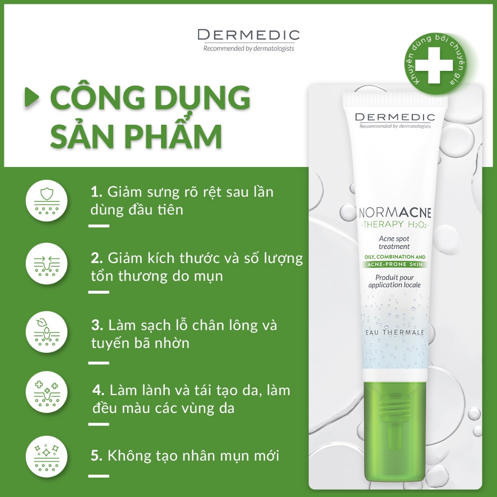 Kem chấm mụn Dermedic Normacne Acne Spot Treatment 15g