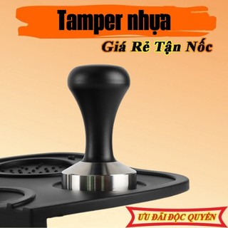 Tamper nén cà phê inox cán tay cầm bằng nhựa size 51/53/58mm