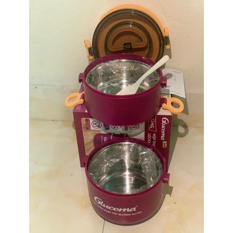 Cà Mên Hộp Cơm Dáng Tròn Hai Lớp Lock&Lock Hkm Glucerna Giá Rẻ
