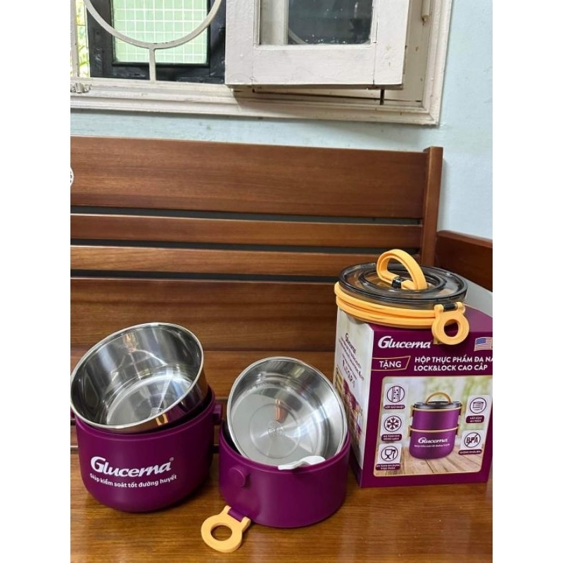 Cà Mên Hộp Cơm Dáng Tròn Hai Lớp Lock&Lock Hkm Glucerna Giá Rẻ