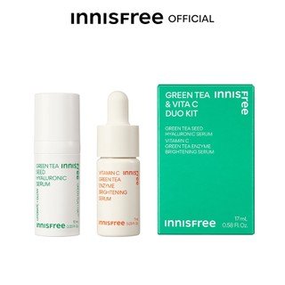 Bộ Duo Kit serum cấp ẩm - dưỡng sáng da Tinh chất INNISFREE GreenTea Seed Hyaluronic và Vitamin C Green Tea Enzyme