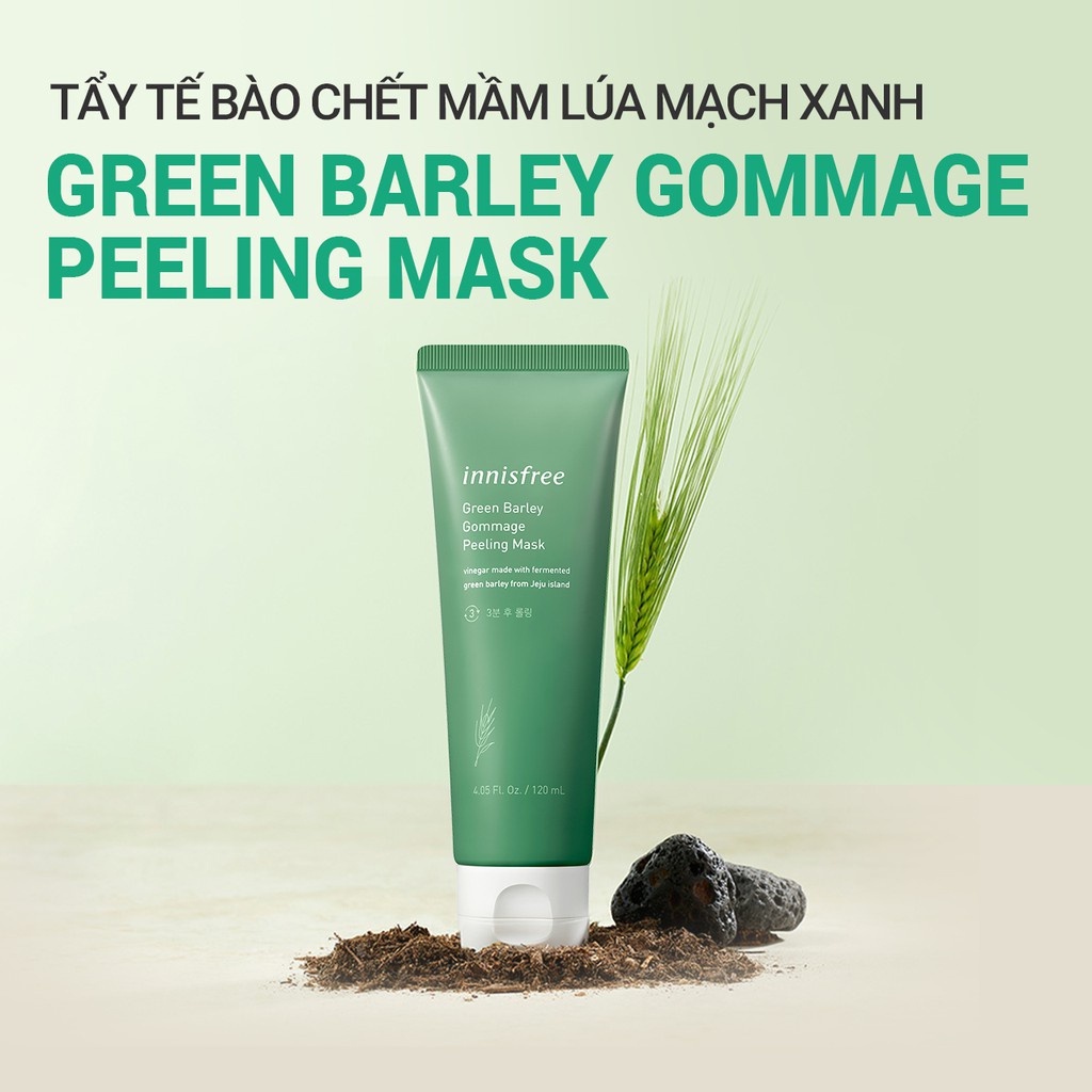 (Quà tặng không bán) Mặt nạ tẩy tế bào da chết từ lúa mạch xanh innisfree Green Barley Gommage Mask 120ml