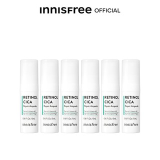 (Quà tặng) Bộ 6 Tinh chất dưỡng phục hồi da innisfree Retinol Cica Repair Ampoule 5ml