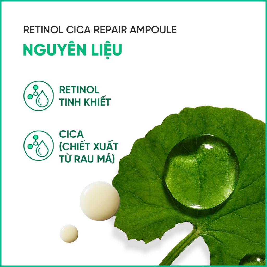 (Quà tặng không bán) Bộ 6 samples tinh chất làm dịu và phục hồi da innisfree Retinol Cica Repair Ampoule 5 mL