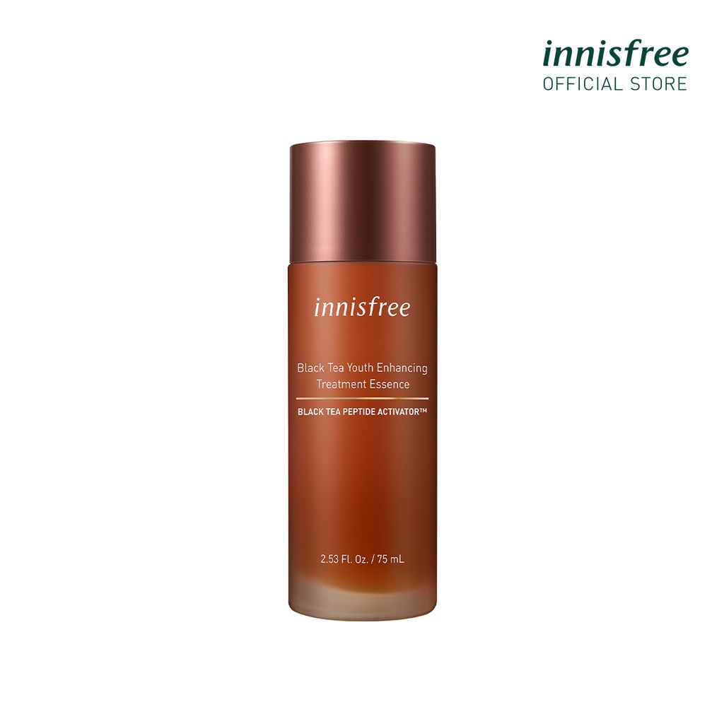 (Quà tặng không bán) Nước dưỡng ngăn ngừa lão hóa trà đen innisfree Black tea Youth Enhancing Treatment Essence 75 mL