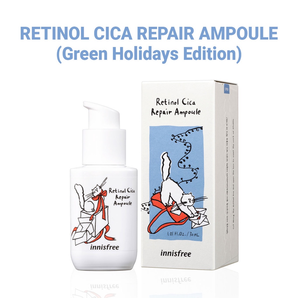 [Phiên bản Green Holidays 2022] Tinh chất làm dịu và phục hồi da innisfree Retinol Cica Repair Ampoule 30 mL