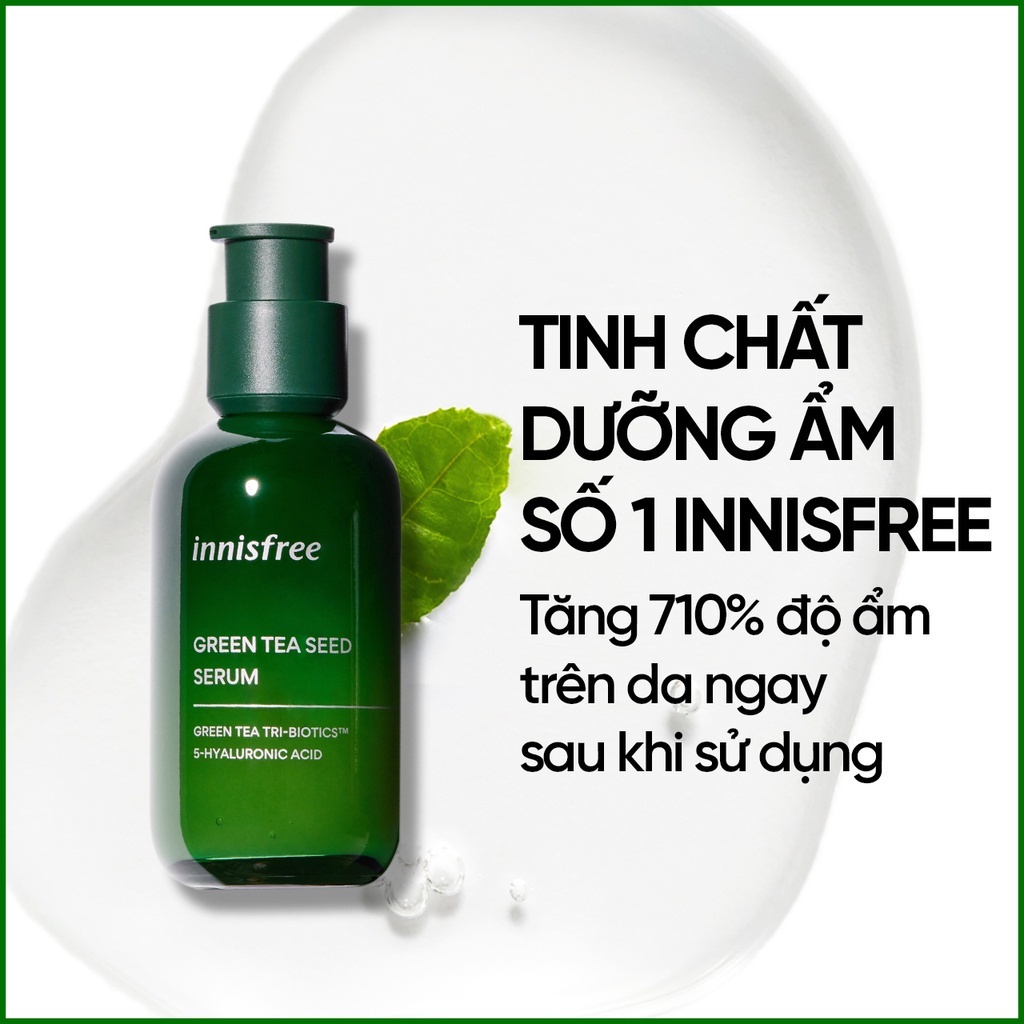 (Quà tặng) Tinh chất dưỡng ẩm innisfree Green Tea Seed Serum 30ml