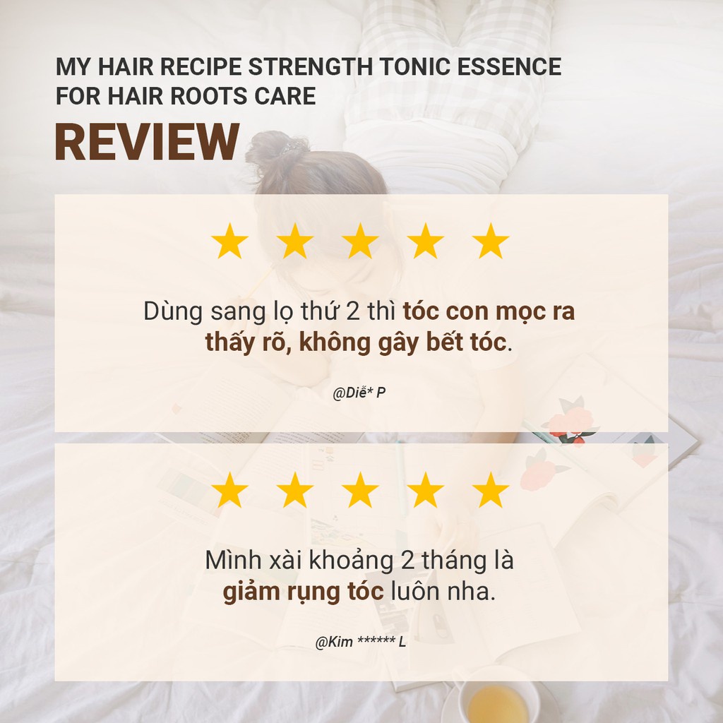 Xịt dưỡng tóc innisfree My Hair Recipe Strength Tonic Essence For Hair Roots Care 100ml