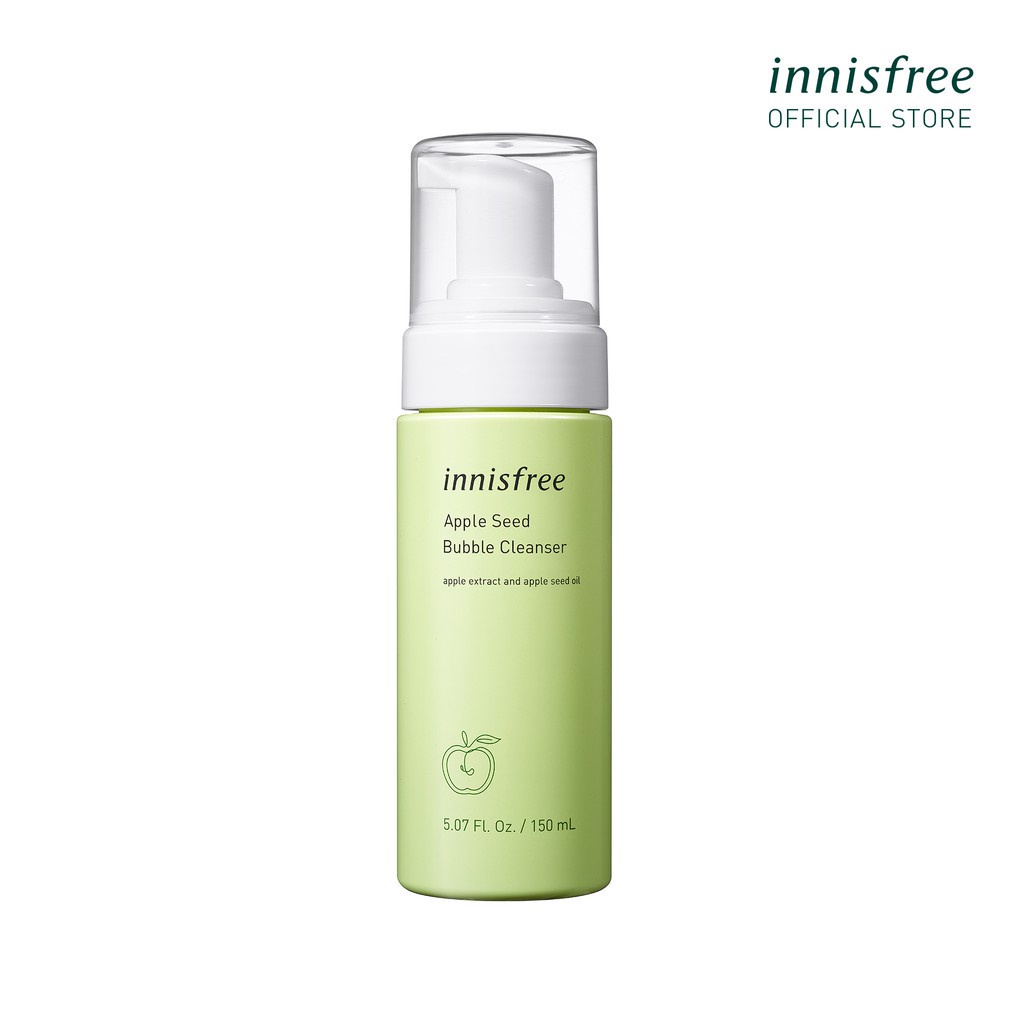 Sữa rửa mặt làm sạch dạng bọt innisfree Apple Seed Bubble Cleanser 150ml