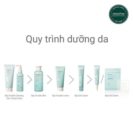 Nước cân bằng dành cho da mụn Innisfree Bija Trouble Skin 170ml