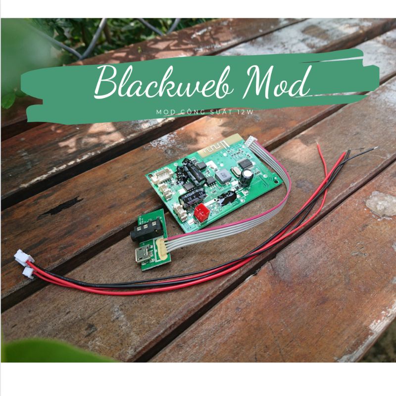 Mạch loa Blackweb đã mod công suất ~12W, Bluetooth 4.2
