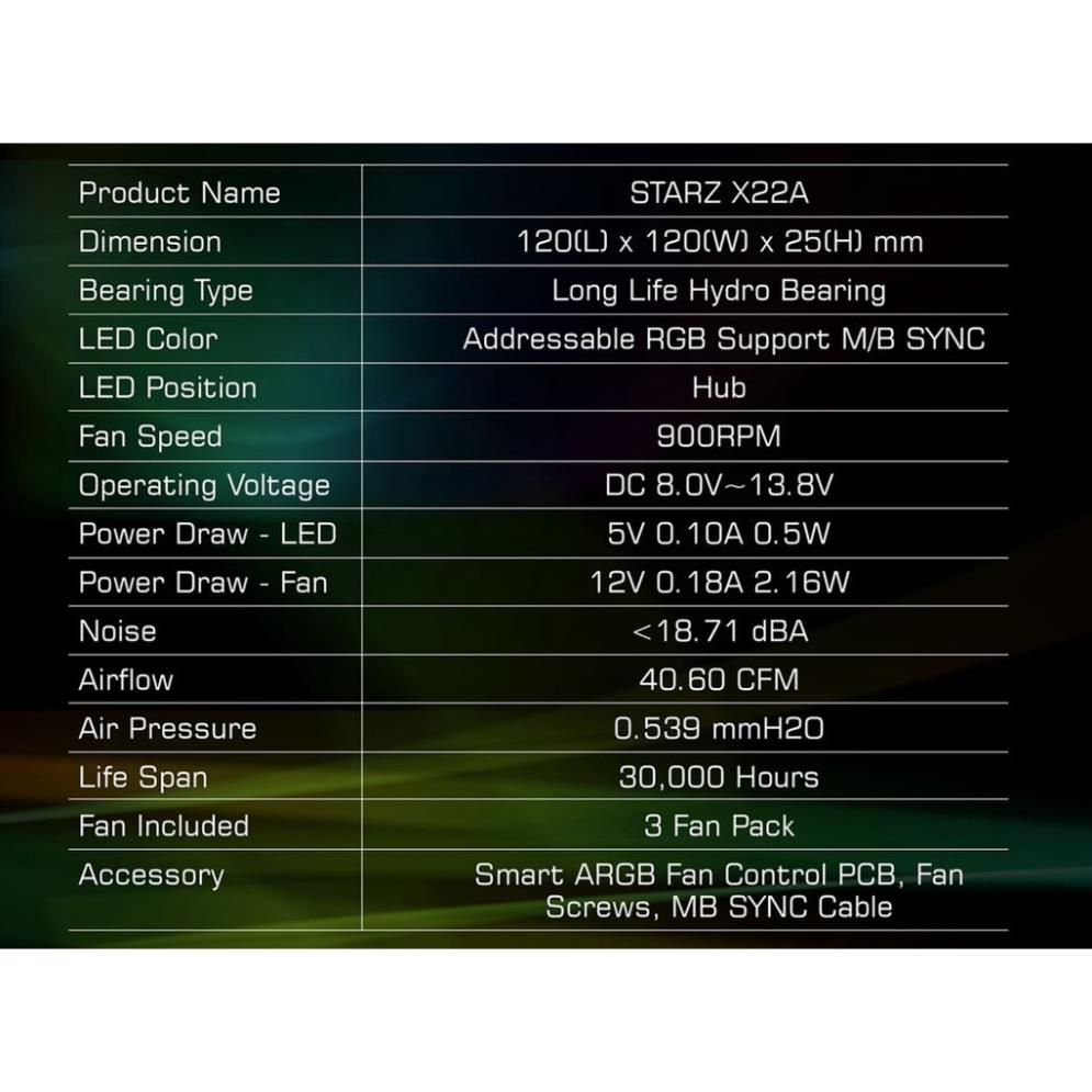 Fan Quạt Tản Nhiệt XIGMATEK X22A BLACK