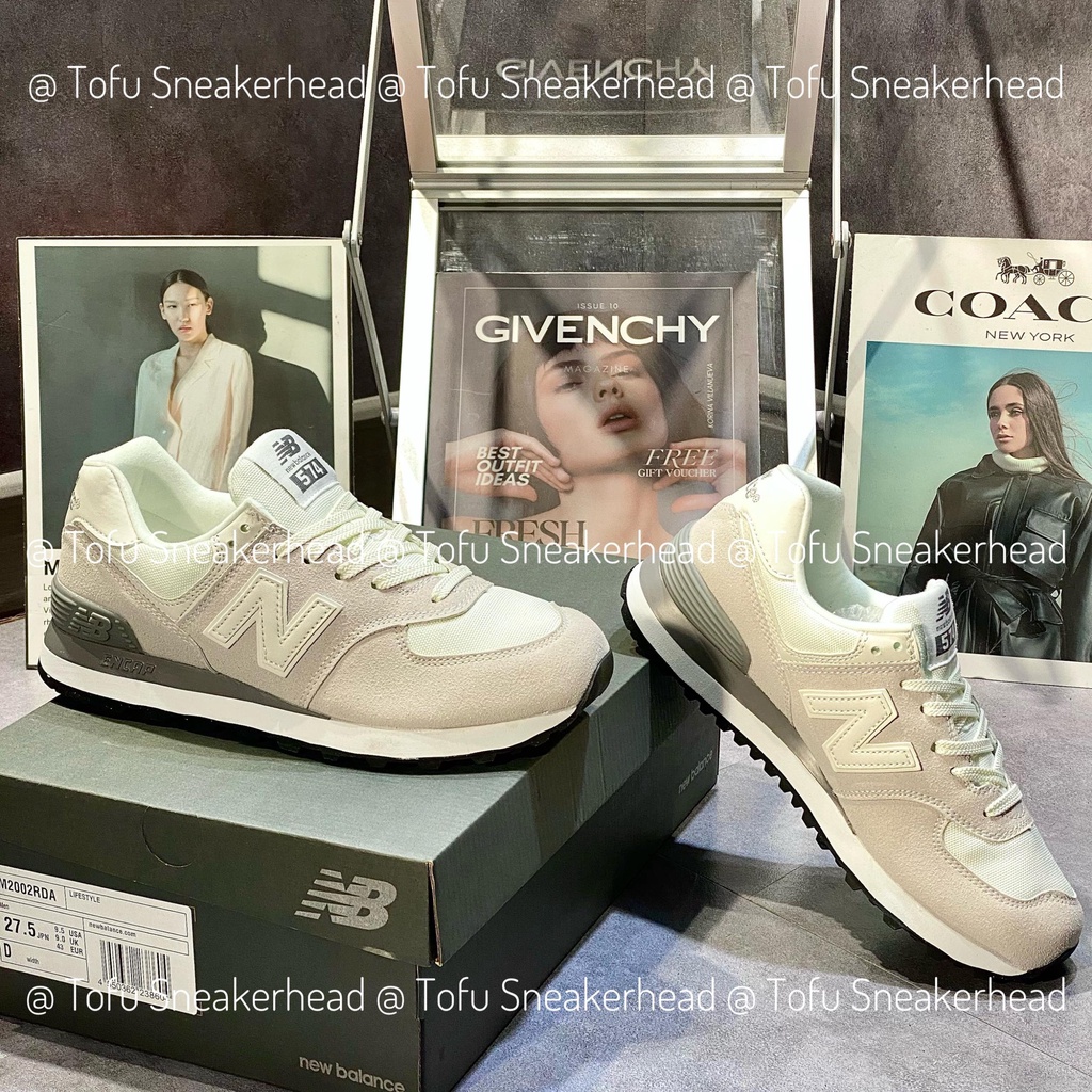 Giày New Ba.lance 574 White Black, Giày NB 574 xám đen da lộn Cao Cấp Cổ Thấp Siêu Hot Full Box Bill