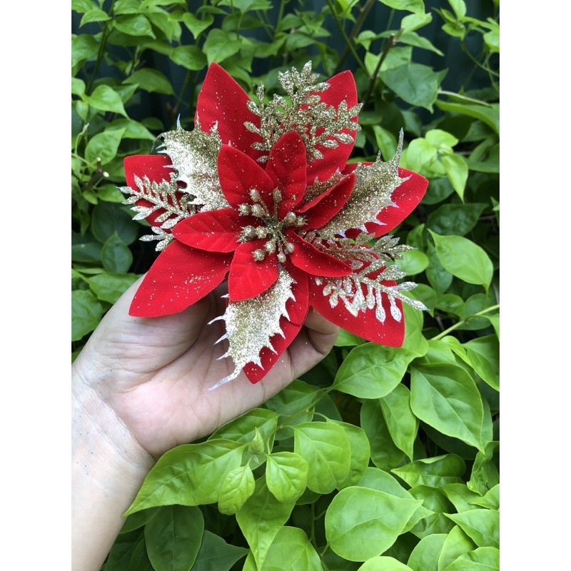 Hoa kép trạng nguyên kim tuyến trang trí cây thông, tháp oản tài lộc, trang trí đồ handmade