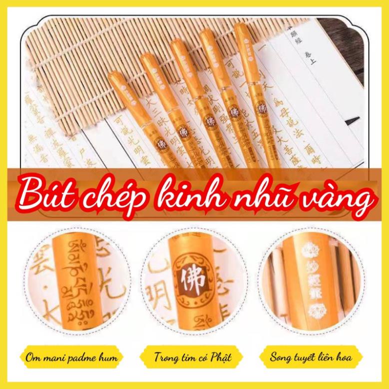 Bút line nhật bản kim tuyến chép kinh tô tranh bút viết chữ đẹp