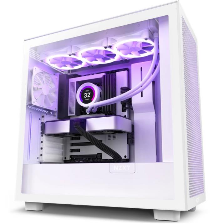 Vỏ Case máy tính NzXT H7 Flow Black/White/Black & White - Hàng chính hãng