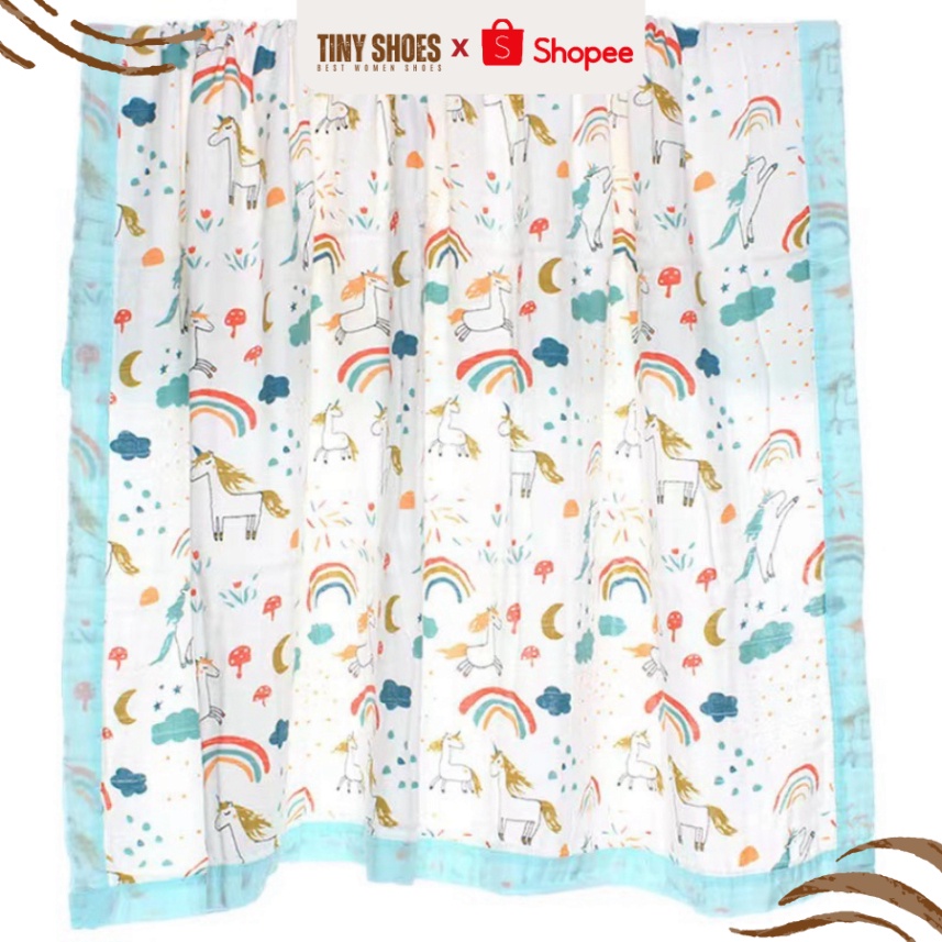 Chăn mền cho bé mền cho bé nguyên liệu sợi tre bất ngờ thoáng khí không khiến dị ứng da, nhiều sắc màu sặc sỡ