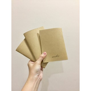 Lõi sổ, ruột sổ refill, Sổ tay bìa trơn size A6 - 72 trang - Giấy trắng Chấm bi (Dot) / ô vuông (Grid) / Kẻ ngang / Trơn