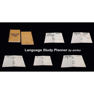 Sổ còng LANGUAGE STUDY PLANNER - MINIMALIST 14x19 cm - 180 trang