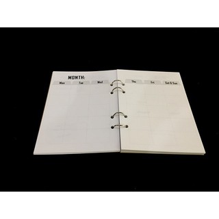 Sổ còng LANGUAGE STUDY PLANNER - MINIMALIST 14x19 cm - 180 trang