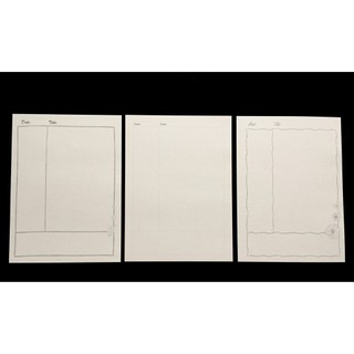 Set 45 tờ Giấy Cornell Notes 104 gsm 20,5x28 cm (xấp xỉ A4) - chấm bi (dot) / kẻ ngang (line) / ô vuông (grid) / trơn