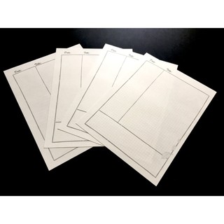 Set 45 tờ Giấy Cornell Notes 104 gsm 19x24 cm (gần B5) - chấm bi (dot) / kẻ ngang (line) / ô vuông (grid) / trơn