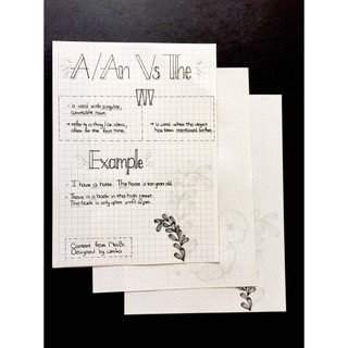 Set 45 tờ Giấy Refill Sổ Còng / Giấy note / Giấy viết thư vintage - 104 gsm - 14x19 cm (xấp xỉ A5)