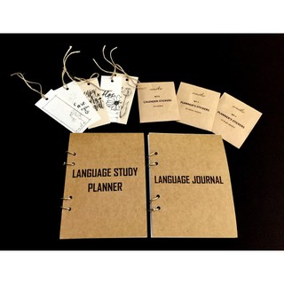 [COMBO TIẾT KIỆM ĐẾN 20%] LANGUAGE STUDY SET by amika (Language Journal, Language Study Planner, sticker, bookmark)