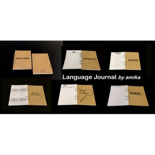 [COMBO TIẾT KIỆM ĐẾN 20%] LANGUAGE STUDY SET by amika (Language Journal, Language Study Planner, sticker, bookmark)