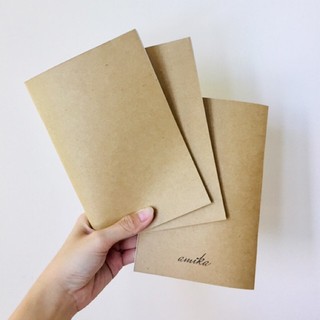 Lõi/ruột sổ refill, Sổ tay 80 trang - Giấy Kraft Chấm bi /ô vuông /Kẻ ngang /Trơn - Traveler's Notebook insert