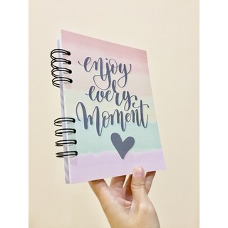 Sổ lò xo Pastel Rainbow 178 trang - 14x19 cm - Ruột giấy trắng - Personalized Notebook