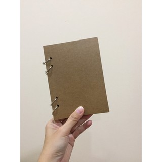 Sổ còng 4 lỗ 178 trang - 11x14,7 cm gần A6 - Bìa trơn - Ruột chấm bi / kẻ ngang / ô vuông / trơn - 4-ring Notebook