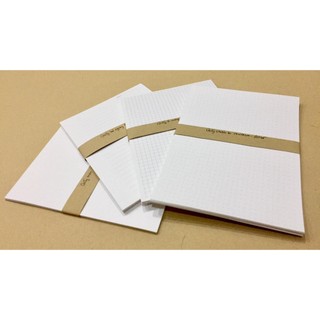 Set 60 tờ Giấy rời 104 gsm Refill Sổ còng 14x19 cm (gần A5) - chấm bi / kẻ ngang / ô vuông / trơn