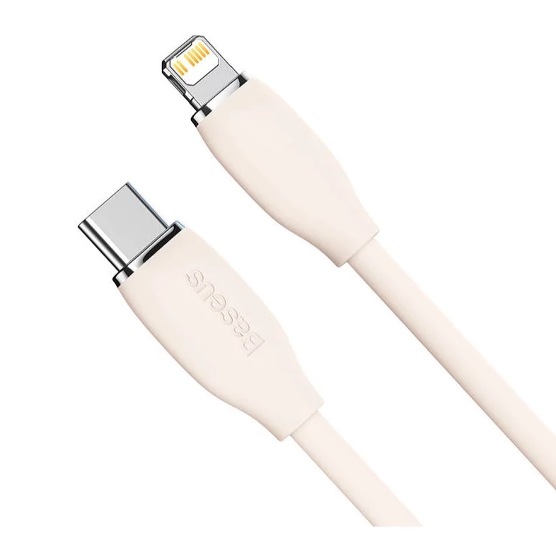 Dây sạc nhanh 20W BASEUS Silicon cáp siêu bền chống quá tải nhiệt cho iP13 11 12 14promax dài 1.2m