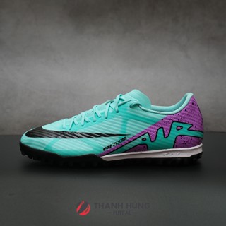 GIÀY ĐÁ BÓNG CHÍNH HÃNG NIKE ZOOM MERCURIAL VAPOR 15 ACADEMY TF - DJ5635-300 - XANH LÁ/TÍM