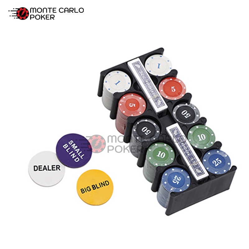 Giao hàng nhanh Bộ 200 chip poker có số  kèm thảm hàng nhập khẩu P04