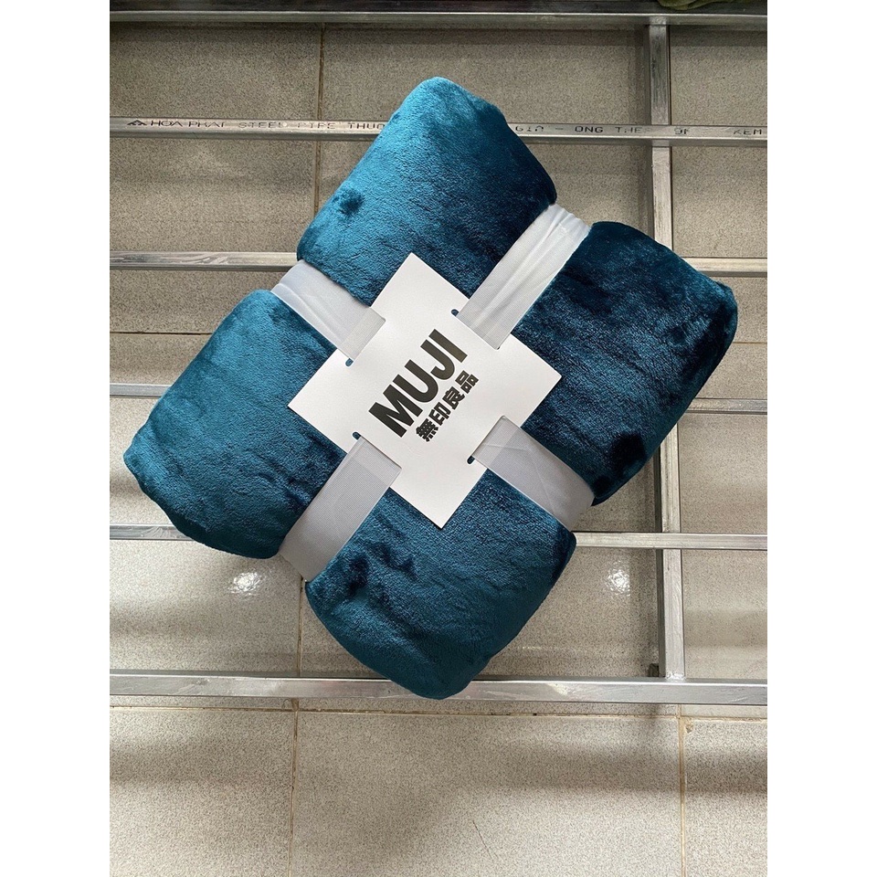 ️🔥Chăn lông nhung tuyết Muji siêu mềm mịn, mền siêu mềm mại lông thỏ cao cấp 2m3 - Màu Đỏ đô siêu xinh