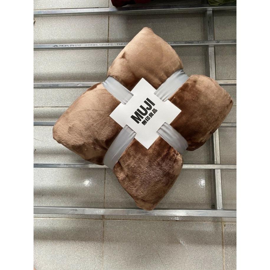 ️🔥Chăn lông nhung tuyết Muji siêu mềm mịn, mền siêu mềm mại lông thỏ cao cấp 2m3 - Màu Đỏ đô siêu xinh