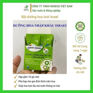 Dưỡng hoa tươi lâu Combo 3 hộp thương hiệu Long life Israel - KENKOU - dành cho người chơi hoa giúp hoa tươi lâu