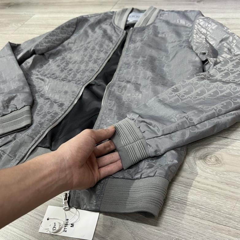 Áo khoác gió dior sc vân chìm thời trang, áo khoác gió bomber 2 lớp cao cấp siêu ấm