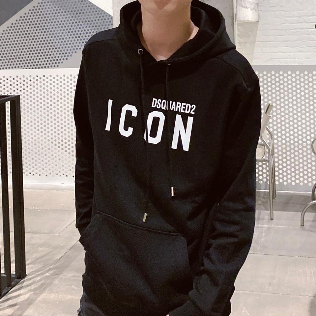 Áo DSQ Hoodie Khóa Thời Trang Nam Siêu Cấp Màu Đen Chất Nỉ Tàu 280