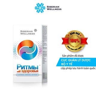 ]Có bán sỉ} Healthy Rhythms - Siberian Wellness - Hỗ trợ tăng cường sức đề kháng và sức khỏe - Hộp 60 viên |Hàng chính h